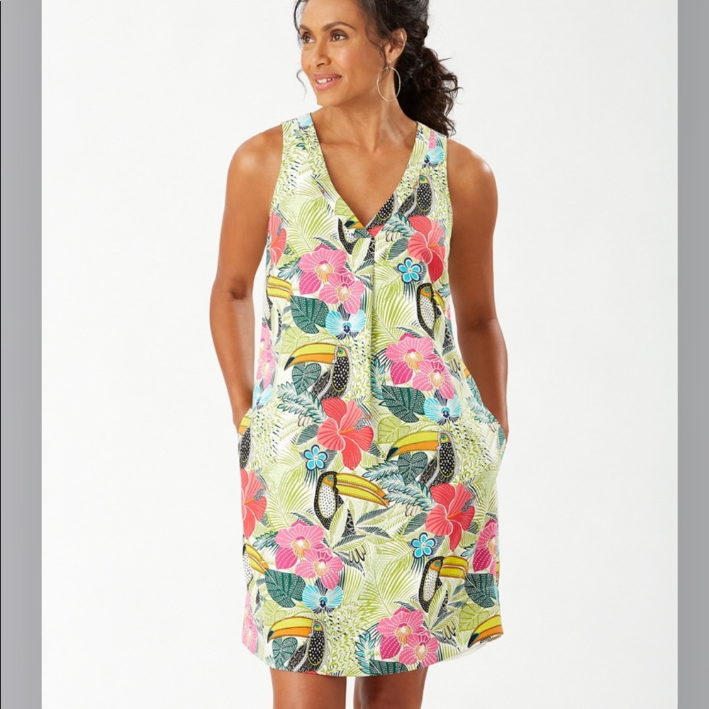 Sleeveless linen dress